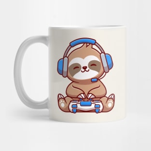 Cute Sloth Gaming Mug